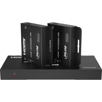 InLine® videosplitteri/jatko 1x2 Cat.6 HDMI 4K/30Hz setti