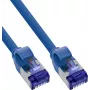 INLINE B-74901B 125 kpl:n pakkaus ohut Cat.6A S/FTP LSZH patch-kaapeli, sininen, 1 m