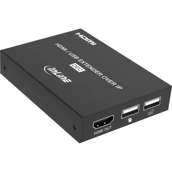 InLine® KVM-jatko IP:n yli, HDMI Full HD, 150 m, vastaanotin (RX)