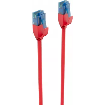 ShiverPeaks BASIC-S Slim Cat6 U/UTP -patch-kaapeli, 5 m, punainen