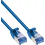InLine® ohut verkkokaapeli, U/FTP PiMf, Cat.6A, sininen, 3 m