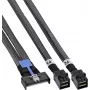 InLine® MCIO-kaapeli, MCIO x8 2x MiniSAS-HD SFF-8643, 1 m
