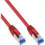 INLINE B-76805R 25 kpl:n pakkaus Cat.6A S/FTP LSZH -verkkokaapeli, 5 m, punainen