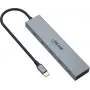 InLine USB-C-keskitin, 4x USB-C + Power Delivery 100 W, USB 3.2 Gen 2, harmaa