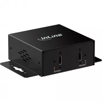 InLine® Industrial USB-C 2-porttinen minilaturi, PD 200 W