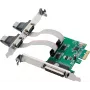 InLine® PCIe-liitäntäkortti, 2x RS-232 + 1x rinnakkaisportti