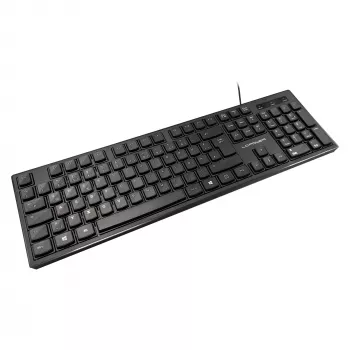 LC-Power LC-KEY-903DE toimistokäyttöön tarkoitettu näppäimistö, USB, musta, saksalainen asettelu
