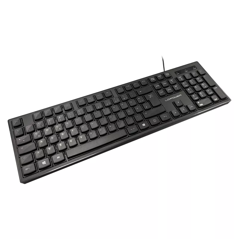 LC-Power LC-KEY-903DE toimistokäyttöön tarkoitettu näppäimistö, USB, musta, saksalainen asettelu