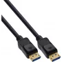 InLine® DisplayPort 2.1 -kaapeli, UHBR20 80 Gb/s, 2 m, musta, kullatut kontaktit