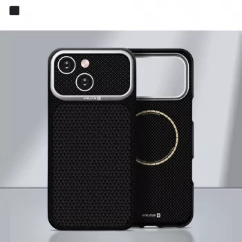 Evelatus Apple iPhone 15 Carbon Premium Edition MagSafe -kotelo musta