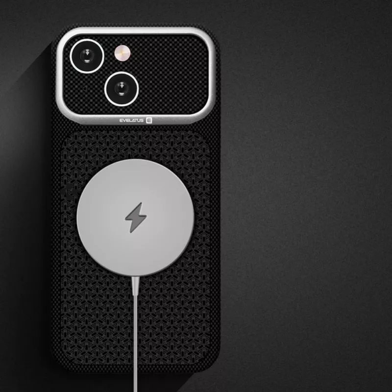 Evelatus Apple iPhone 15 Carbon Premium Edition MagSafe-kotelo keskiyönsininen