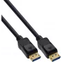 InLine® DisplayPort 2.1 -kaapeli, UHBR20 80 Gb/s, musta, kullatut kontaktit, 3 m