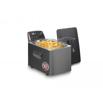 Fritel Turbo SF 4551M -rasvakeitin 3200 W 4,5 L ruostumaton teräs musta