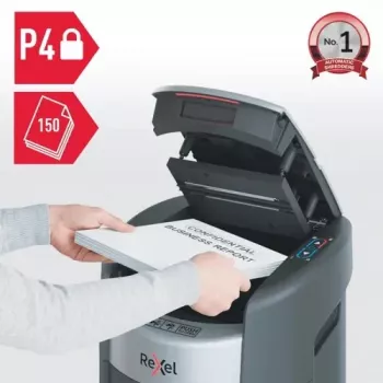 Rexel ShredMax AutoFeed+ 150X -silmäpaperikone, P-4, 150 arkkia, 15 L säiliö
