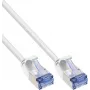 InLine® Slim U/FTP Cat.6A -verkkokaapeli, valkoinen, 5 m