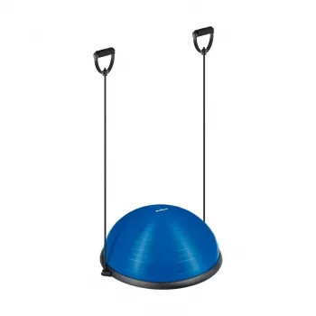 REBEL ACTIVE Half Ball -tasapainoharjoittelija 58 cm pumpulla - musta/sininen