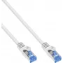 INLINE B-72602W 50 kpl:n pakkaus Cat.6A S/FTP LSZH patch-kaapeleita, CCA, valkoinen, 2 m