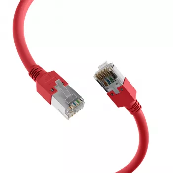 EFB Elektronik K2793.0,50 RJ45 crossover patch-kaapeli Cat.5e SF/UTP, Hirose TM11, Draka UC300, 0,5 m, punainen