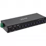 DELOCK InLine® USB 3.2 Gen.1 teollisuuskeskitin, USB-C, 10-porttinen, virtalähteellä