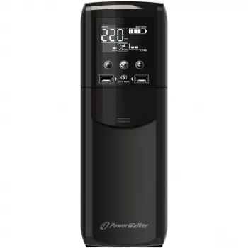 PowerWalker VI 800 CSW line-interactive UPS - 800VA/480W, 2 Schuko-pistorasiaa, AVR, USB