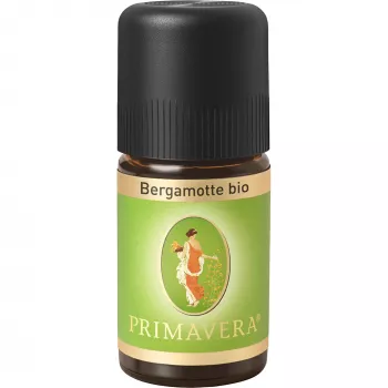 PRIMAVERA luomu bergamotti eteerinen öljy, 5 ml, kylmäpuristettu, Citrus Bergamia, 100% puhdas aromaterapia