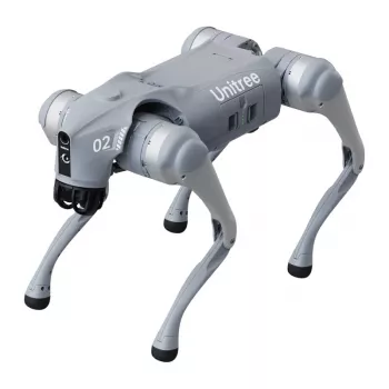 Unitree Go2 Pro nelijalkainen robottikoira 4D-LiDAR, 4K-KI-kamera, 48 TOPS KI, 12 vapausastetta, IP67, 8000 mAh akku, Wi-Fi 6, Bluetooth 5.2, 3,5 m/s, 5 kg hyötykuorma