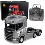 HUINA 32329 Scania 1:18 6-kanavainen RC vetoauto harmaa hopea