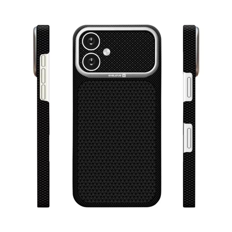 Evelatus Apple iPhone 16 Carbon Premium Edition MagSafe-kotelo musta