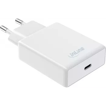 InLine® USB-C PD 65W seinälaturi, AVS/PPS, valkoinen