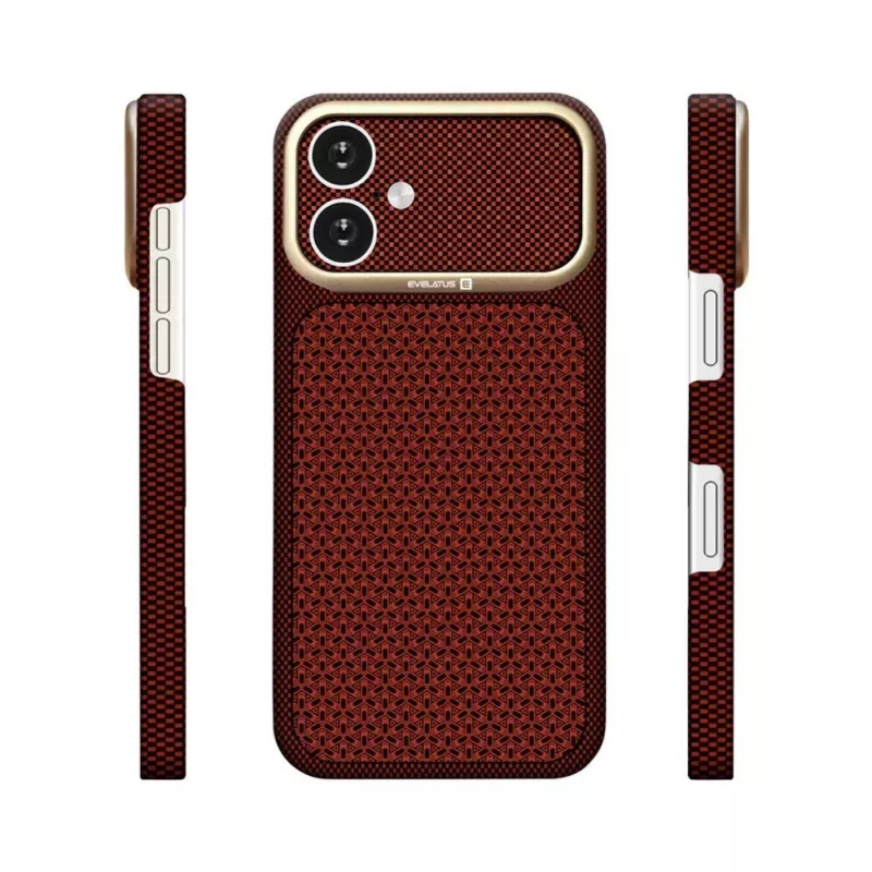Evelatus Apple iPhone 17 Carbon Premium Edition MagSafe-kuori burgundy