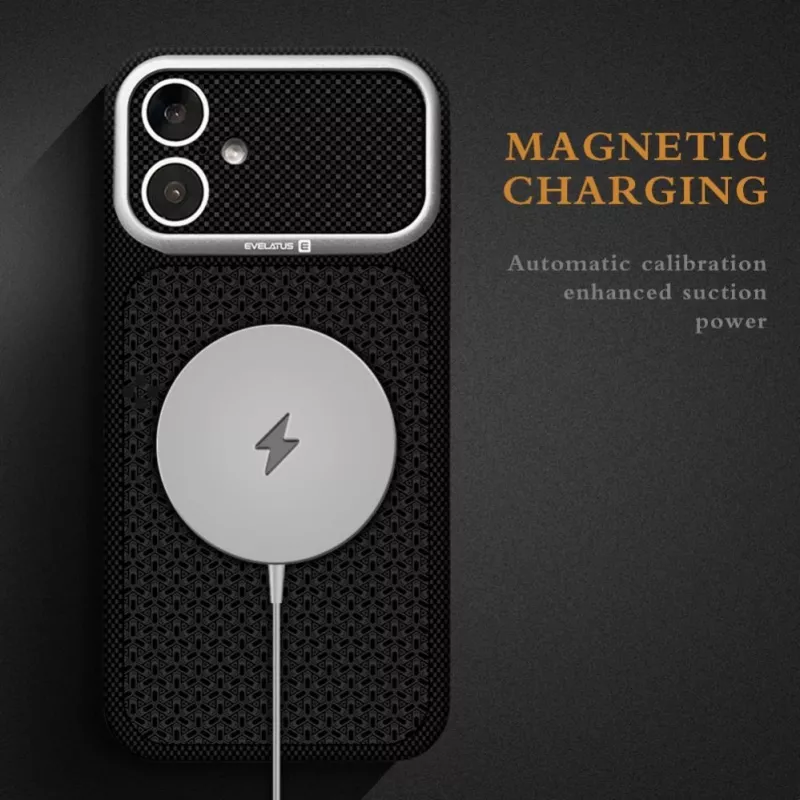 Evelatus Apple iPhone 17 Carbon Premium Edition MagSafe-kuori burgundy
