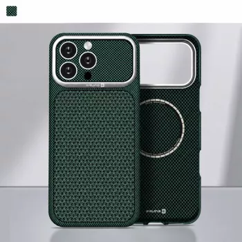 Evelatus Apple iPhone 17 Pro Max Carbon Premium Edition MagSafe-kuori vihreä