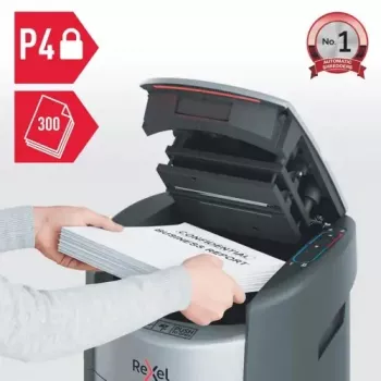 Rexel ShredMax AutoFeed+ 300X asiakirjasilppuri, P4, 300 arkin autosyöttö, 25 L säiliö