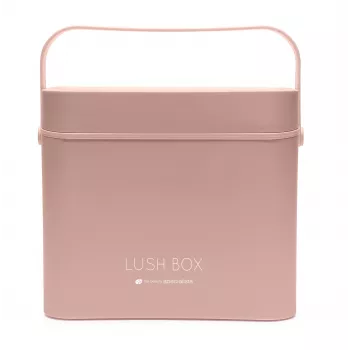 Rio CSBL-EU/1,1 kosmetiikkalaukku Large Lush Box – alumiininen kauneuslaatikko kääntyvillä lokeroilla ja lukittavilla sulkimilla, musta