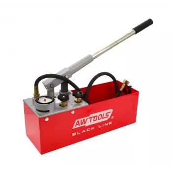 AWTOOLS 12L manuaalinen painetestipumppu 50 bar painemittarilla ja letkulla