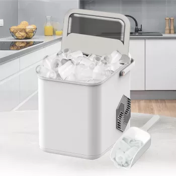 Maestro MR-821 jääpalakone 10-12 kg/24h, 2,2L säiliö, Bullet Ice, elektroninen ohjaus, läpinäkyvä kansi