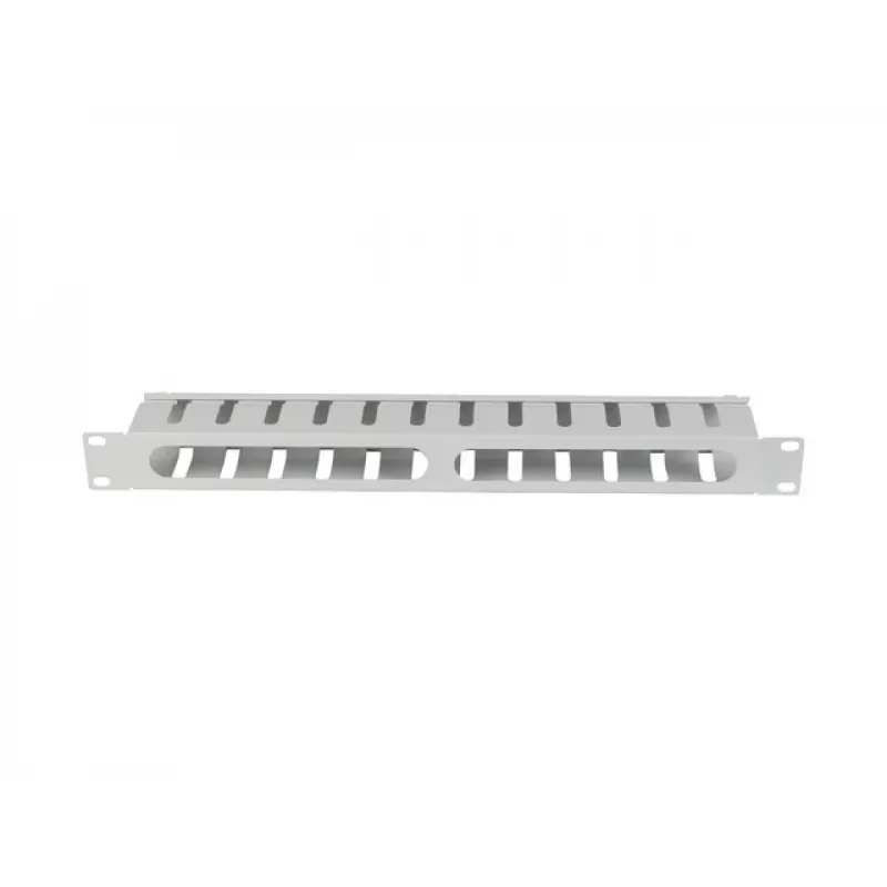 Lanberg 19 inch 1U kaapelinhallinta kannella Type-A harmaa