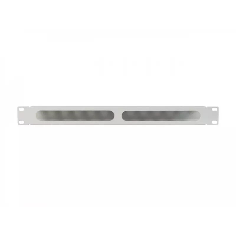 Lanberg 19 inch 1U kaapelinhallinta kannella Type-A harmaa