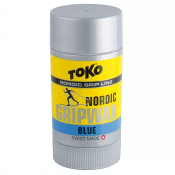 Toko Carbon GripWax sininen 25g - PFC-vapaa pitovoide kylmälle lumelle (-7°C - -2°C)