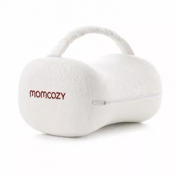 Momcozy EP001 ergonominen muistivaahtopolvityyny kyljellään nukkujille, kermanvalkoinen