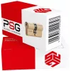 PSG 63.63030.MM messinkinen euro-profiili kaksoissylinterilukko 30/30 mm