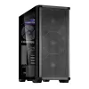 Zalman Z10 ATX Mid-Tower-kotelo, musta, karkaistu lasi, 4x ARGB-tuuletin