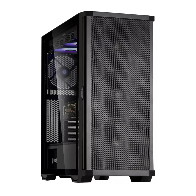 Zalman Z10 ATX Mid-Tower-kotelo, musta, karkaistu lasi, 4x ARGB-tuuletin