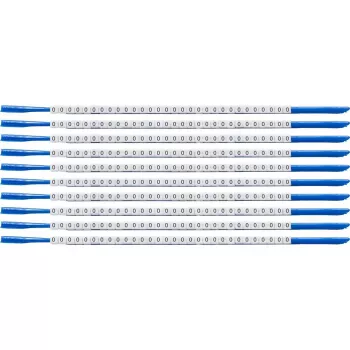 Brady SCN-07-0 Clipsleeve-kaapelimerkitsijä, merkintä '0', keltainen, kaapelin halkaisija 1,9-2,4 mm, 300 kpl:n pakkaus