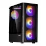 Zalman N4 Rev.1 Mid-Tower ATX-kotelo, 6 ARGB-tuuletinta, karkaistu lasi, musta