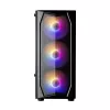 Zalman N4 Rev.1 Mid-Tower ATX-kotelo, 6 ARGB-tuuletinta, karkaistu lasi, musta