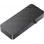 ORICO DKA22-V1-EU-BK-EP USB-C 10Gbps DisplayLink-telakka 4x 4K@60Hz näytöillä ja 60W Power Delivery