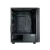 Zalman T3 PLUS mATX Mini-Tower PC-kotelo, musta, akryyli-ikkuna, 2 tuuletinta
