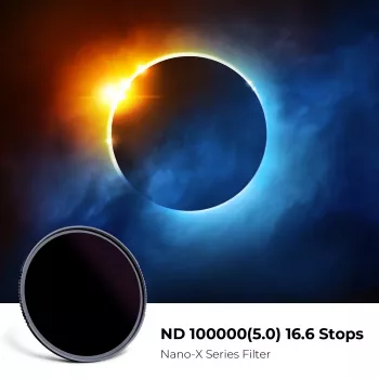KF Concept ND100000 aurinkosuodatin 62mm, 16.6 aukkoa, OD 5.0, AGC optinen lasi, nanopinnoite, alumiinikehys