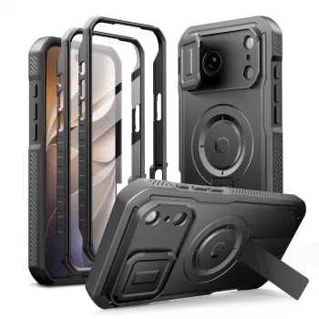 TECH-PROTECT Kevlar MagSafe 2 kpl:n sarja kotelo iPhone 17 Pro Max / 18 Pro Max - musta